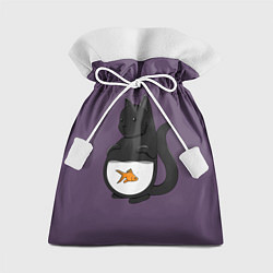 Мешок для подарков Довольный кот, цвет: 3D-принт