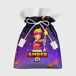 Мешок для подарков BRAWL STARS AMBER, цвет: 3D-принт