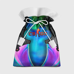 Мешок для подарков CS GO blue gem, цвет: 3D-принт