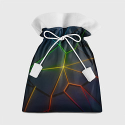 Мешок для подарков НЕОНОВЫЕ ПЛИТЫ 3D ПЛИТЫ, цвет: 3D-принт
