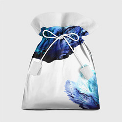 Мешок для подарков Синие цветы, цвет: 3D-принт