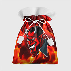 Мешок для подарков The devil is on fire, цвет: 3D-принт