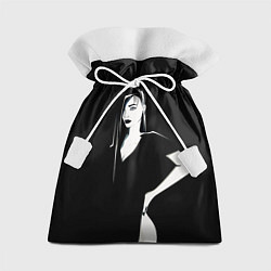 Мешок для подарков Арт с девушкой, цвет: 3D-принт