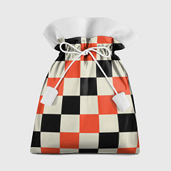 Мешок для подарков Образец шахматной доски, цвет: 3D-принт