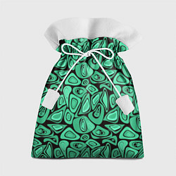 Мешок для подарков Зеленый абстрактный узор, цвет: 3D-принт
