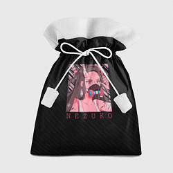 Мешок для подарков Незуко Камадо в маске, цвет: 3D-принт