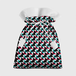 Мешок для подарков Красно-черный абстрактный узор, цвет: 3D-принт