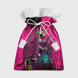 Мешок для подарков CYBERPUNK 2077 DEMON Z, цвет: 3D-принт