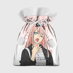 Мешок для подарков Zero Two Darling in the Franxx, цвет: 3D-принт