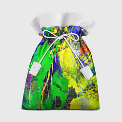Мешок для подарков Брызги красок Grunge Paints, цвет: 3D-принт