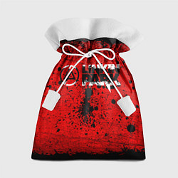 Мешок для подарков Линкин Парк Рок Брызги Краски Linkin Park, цвет: 3D-принт