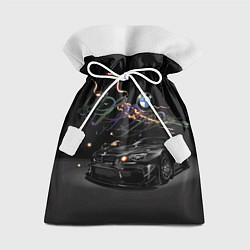 Мешок для подарков Бэха в ночном городе, цвет: 3D-принт