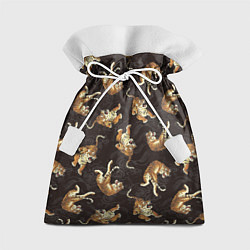 Мешок для подарков Паттерн Японский тигр, цвет: 3D-принт