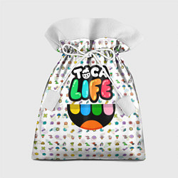 Мешок для подарков Toca Boca Тока Бока Паттерн, цвет: 3D-принт