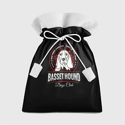 Мешок для подарков Бассет Хаунд Basset Hound, цвет: 3D-принт