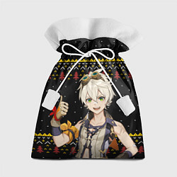 Мешок для подарков БЕННЕТ НОВОГОДНИЙ, цвет: 3D-принт