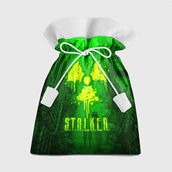 Мешок для подарков STALKER LOGO RADIATOIN NEON TOXIC, цвет: 3D-принт