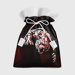 Мешок для подарков Злой тигр нападает, цвет: 3D-принт