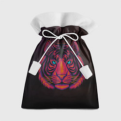 Мешок для подарков Тигр Tiger голова, цвет: 3D-принт