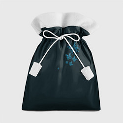 Мешок для подарков Стая неоновых бабочек, цвет: 3D-принт