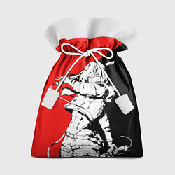 Мешок для подарков Микаса в красно черном цвете, цвет: 3D-принт