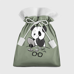 Мешок для подарков Панда красит глаза, цвет: 3D-принт