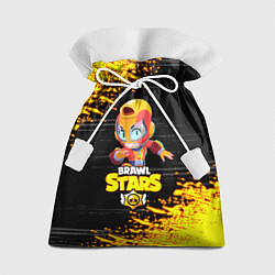 Мешок для подарков BRAWL STARS MAX НЕОНОВЫЕ ШТРИХИ, цвет: 3D-принт