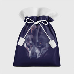 Мешок для подарков Одинокий волк в ожидании, цвет: 3D-принт