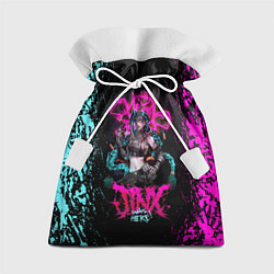 Мешок для подарков JINX ARCANE LEAGUE OF LEGENDS, КРАСКИ, цвет: 3D-принт