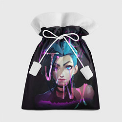 Мешок для подарков League Of Legends Jinx neon, цвет: 3D-принт