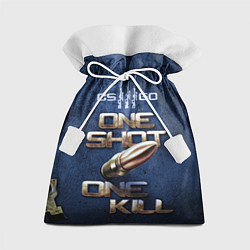 Мешок для подарков One Shot One Kill CS GO, цвет: 3D-принт