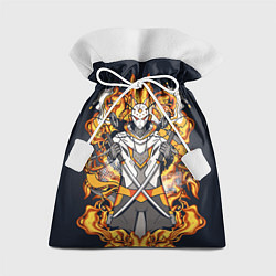 Мешок для подарков Огненный страж в маске, цвет: 3D-принт