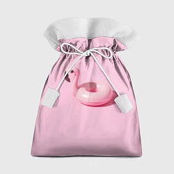 Мешок для подарков Flamingos Розовый фламинго, цвет: 3D-принт