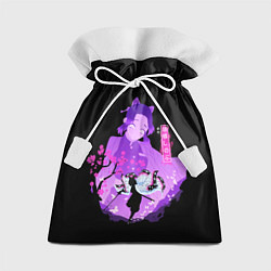 Мешок для подарков Шинобу Кочо силуэт Клинок рассекающего демонов, цвет: 3D-принт