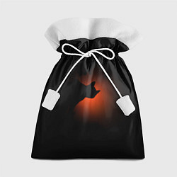 Мешок для подарков Кошка и закат, цвет: 3D-принт