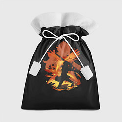 Мешок для подарков Силуэт Дилюка, цвет: 3D-принт