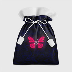 Мешок для подарков Бабочка неон FLY, цвет: 3D-принт