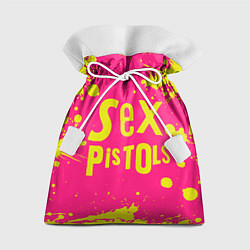 Мешок для подарков Sex Pistols Yellow Logo, цвет: 3D-принт