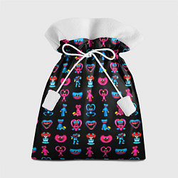 Мешок для подарков POPPY PLAYTIME HAGGY WAGGY AND KISSY MISSY PATTERN, цвет: 3D-принт