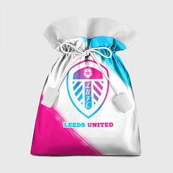 Мешок для подарков Leeds United Neon Gradient, цвет: 3D-принт