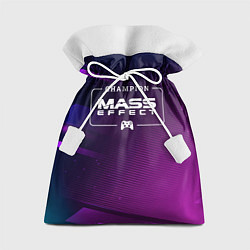 Мешок для подарков Mass Effect Gaming Champion: рамка с лого и джойст, цвет: 3D-принт