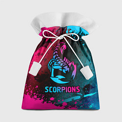 Мешок для подарков Scorpions Neon Gradient, цвет: 3D-принт