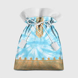 Мешок для подарков Славянская тай-дай рубаха, цвет: 3D-принт