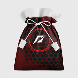 Мешок для подарков Символ Need for Speed и краска вокруг на темном фо, цвет: 3D-принт