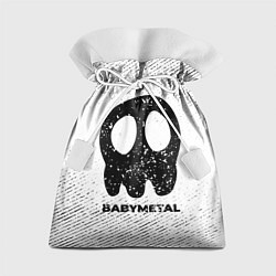 Мешок для подарков Babymetal с потертостями на светлом фоне, цвет: 3D-принт