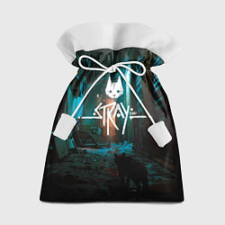 Мешок для подарков Stray - киберпанк, цвет: 3D-принт