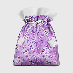 Мешок для подарков Танцующие русалки на фиолетовом, цвет: 3D-принт