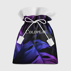 Мешок для подарков Coldplay neon monstera, цвет: 3D-принт