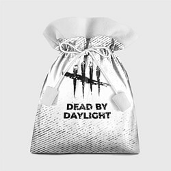 Мешок для подарков Dead by Daylight с потертостями на светлом фоне, цвет: 3D-принт