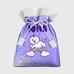 Мешок для подарков Юля кошка единорожка, цвет: 3D-принт